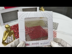 النحاس غير المقاوم للصدأ السلك المنسوج الشبكة الزجاج المصفوف مضاد للحمض 0.6mm