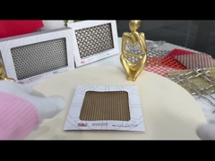 البرونز 1.5mm 4m الشبكة الزجاجية المصفوفة PVD المعدن النسيج النحاس الشبكة النسيج