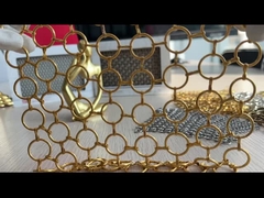 SHUOLONG PVD الحلقة المعدنية شبكة الستار ISO9000 للجدار التقسيمي