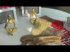 4 ملم القماش المنسوج من الألومنيوم المعدني النسيج مضاد للارتداء