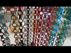 11 ملم 23 ملم الرمل ألوان الألومنيوم سلسلة الشاشة الذبابة الباب الستارة مضادة للارتداء