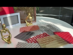 مقاوم للحريق معماري شبكة الأسلاك الضيقة الحائط الفولاذ المقاوم للصدأ 0.65% الشق