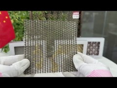 ODM PVD النحاس المنسوج القفل القصير سلك الشبكة 3.2 ملم قسم المعدن الشبكة