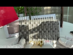 شبكة الشاشة الزخرفية المعمارية المنسوجة من الفولاذ المقاوم للصدأ SGS 4.5mm سميكة