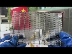 الألومنيوم المكسر 3.3mm الزخرفية الخيط السلكي الشبكة المكسرة