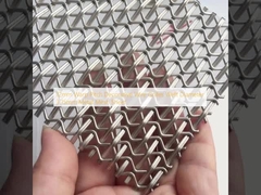 12mm Warp Pitch الحديدية الأسلاك الشبكية قطر النسيج 3.15mm صفيحة الشبكة المعدنية