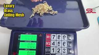 ديكور سقف شبكي بحلقة نحاسية