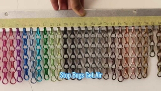 شاشة حماية من الحشرات بسلسلة من الألومنيوم