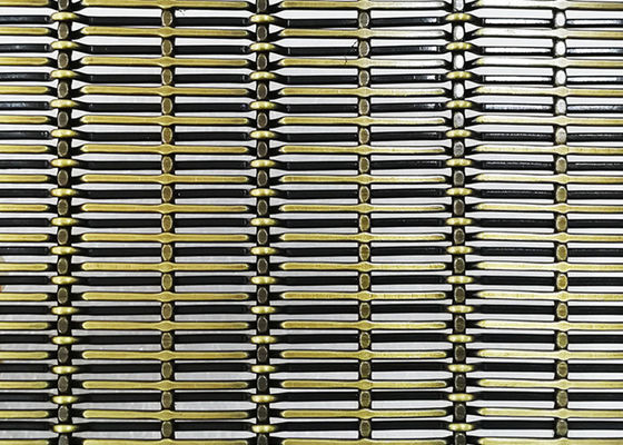 3m طول العتيقة النحاس شبكة الفولاذ المقاوم للصدأ المعمارية للكسوة الجدار
