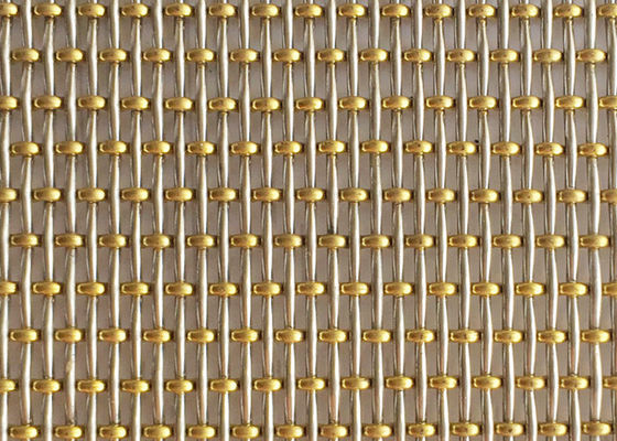 3.2mm النحاس حبة الديكور قفل تجعيد شبكة الأسلاك المنسوجة الدرج حديدي