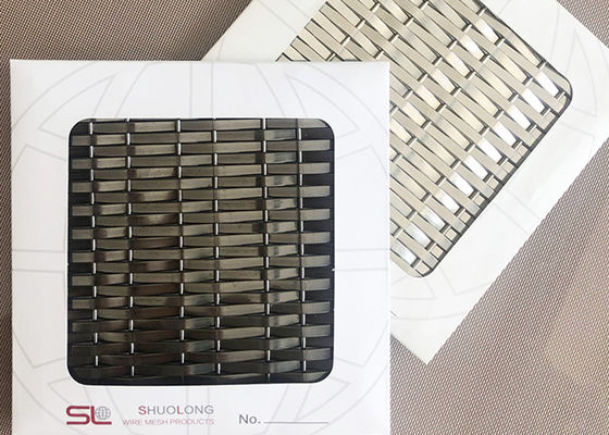 3.6mm أسود اللون Ss304 شبكة الصلب العمارة للوحات الزخرفية