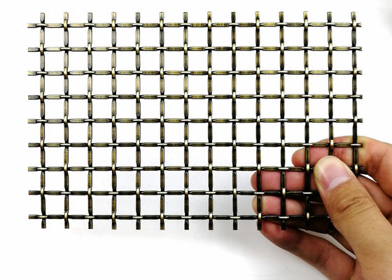 3.0m X 1.5m المنسوجة معقوص شبكة معدنية ديكور مجلس الوزراء إدراج
