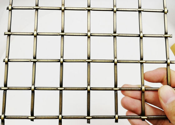 خزانة أثاث نحاسية عتيقة شبكة أسلاك الفولاذ المقاوم للصدأ المعمارية 5.5 مللي متر