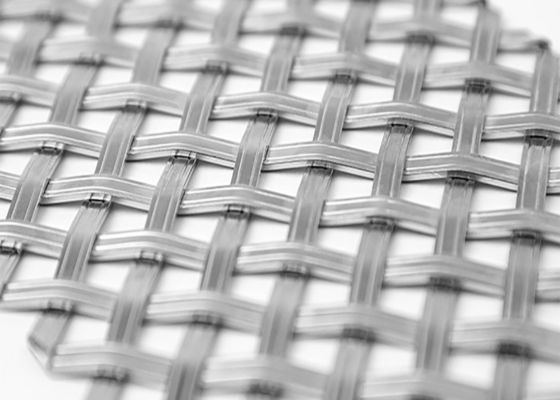 0.5m-2.0m عرض شبكة معمارية 1.2mm-5.0mm حجم الفتح