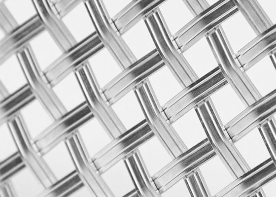 0.5m-2.0m عرض شبكة معمارية 1.2mm-5.0mm حجم الفتح