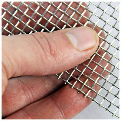 PVC مغلفة 0.5mm Dia قفل Crimp سلك الشبكة الفولاذ المقاوم للصدأ