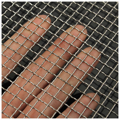 PVC مغلفة 0.5mm Dia قفل Crimp سلك الشبكة الفولاذ المقاوم للصدأ