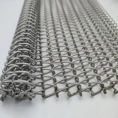 شبكة سلكية دوامة متداخلة الحجم 2mm-20mm الفولاذ المقاوم للصدأ حسب الطلب