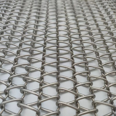 شبكة سلكية دوامة متداخلة الحجم 2mm-20mm الفولاذ المقاوم للصدأ حسب الطلب
