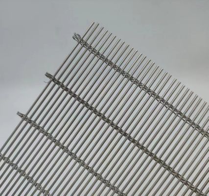العمارة المربعة الشبكة المعدنية المرنة الطلاء اللون المخصص للستائر الغرفة