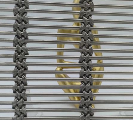 حل مقسم الغرفة النسيج المعدن مرن الشبكة PVD لتغطية الحائط