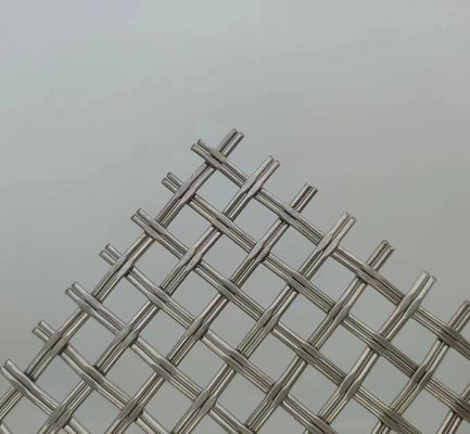 الفضة 1.2 ملم المعماري شبكة الأسلاك المنسوجة الحل الأمني المتميز
