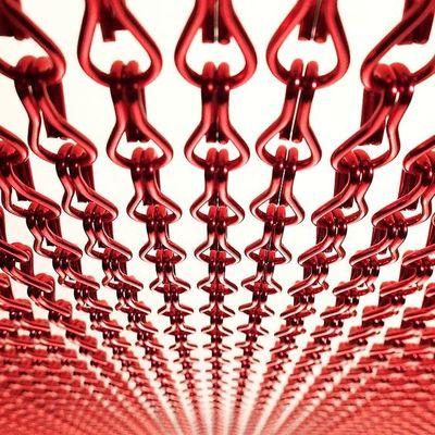 الزخرفة المعدنية 2.0 ملم سلسلة وصلة شبكة الطيران كسقف مخصص