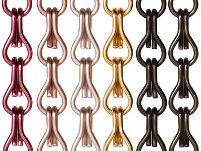 سلاسل الألومنيوم قابلة للتخصيص سلك الشاشة الطائرة قطر 2mm الحجم القياسي 12mm * 24mm
