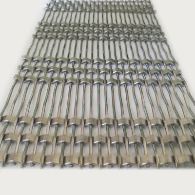 0.8mm 2.0mm قطر الأسلاك الفولاذ المقاوم للصدأ الشبكة المعمارية سهلة التثبيت