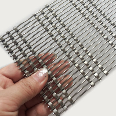 0.8mm 2.0mm قطر الأسلاك الفولاذ المقاوم للصدأ الشبكة المعمارية سهلة التثبيت