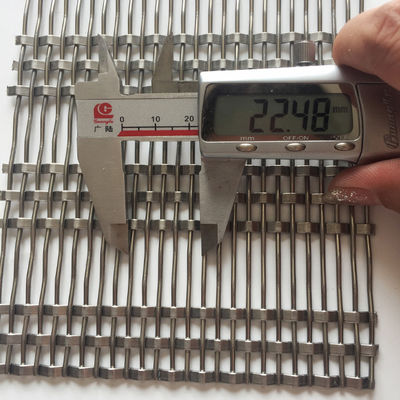0.8mm 2.0mm قطر الأسلاك الفولاذ المقاوم للصدأ الشبكة المعمارية سهلة التثبيت