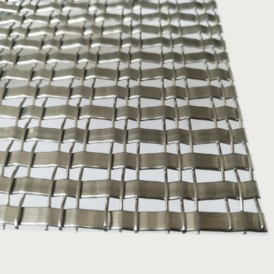 الشبكة المعمارية من الفولاذ المقاوم للصدأ الحجم 1.2mm 5.0mm قطر السلك 0.8mm 2.0mm الطول 30m