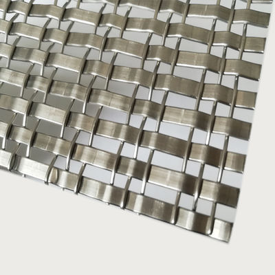 الشبكة المعمارية من الفولاذ المقاوم للصدأ الحجم 1.2mm 5.0mm قطر السلك 0.8mm 2.0mm الطول 30m