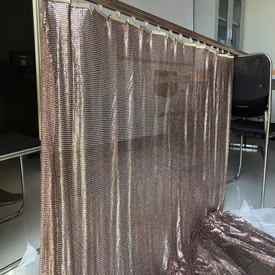 سبائك الألومنيوم الشممر المعدنية سيكين سلسلة وصلة النسيج للستائر النسيج المعدن شبكة
