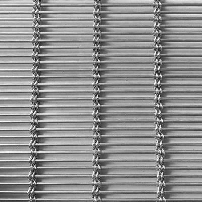 3D الزخرفية الفولاذ المقاوم للصدأ المنسوجة الشبكة المعدنية الشاشة لتصميم السقف الفني الجمالية الصناعية