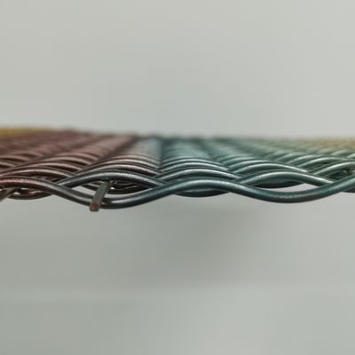 18mm Warp Pitch الألومنيوم الزخرفية الشبكة السلكية الشبكية لأبواب الخزانة