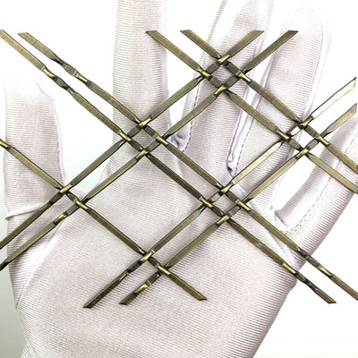 تحديث المناطق الداخلية 18 ملم النسيج المزخرف النحاس الحديقة الشبكية معتمدة SGS