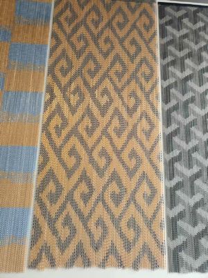 شاشة ذبابة سلسلة ألومنيوم مخصصة مع قضبان وتركيبات أخرى