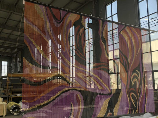 24mm Chain Distance Aluminium Chain Fly Screen for Customized Curtain Patterns