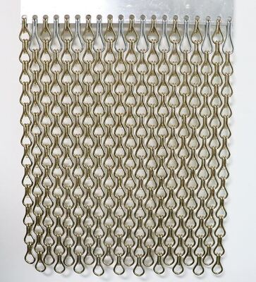 12×24ملم حجم السلسلة الالومنيوم السلسلة الستارة مع 60٪ منطقة مفتوحة و 1.2ملم قطر الأسلاك لحماية الحشرات