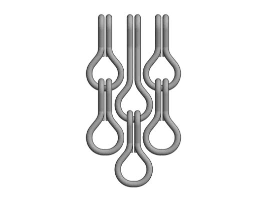 12x24mm حجم السلسلة الألومنيوم السلسلة شبكة الطيران مع 60٪ منطقة مفتوحة و 1.2mm قطر الأسلاك للسيطرة الفعالة على الطيران