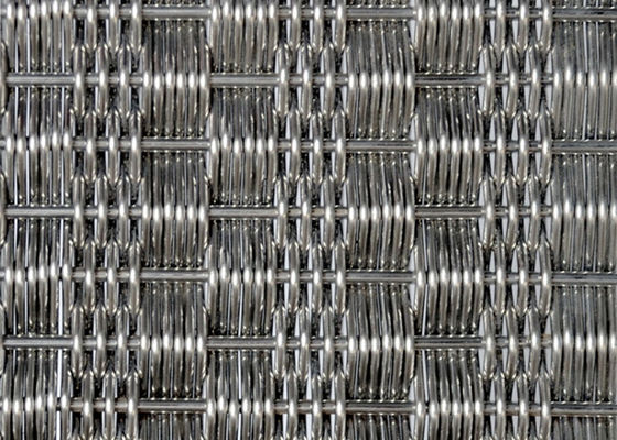 المنسوجة شبكة الشاشة الزخرفية المعمارية الفولاذ المقاوم للصدأ SGS 4.5mm سميكة