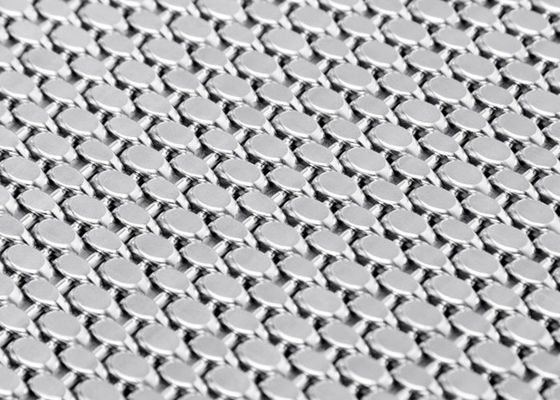 OEM 1.5mm الزخرفية شبكة معدنية الشاشة 15ft الصلب سلك نسيج الواجهة المعمارية