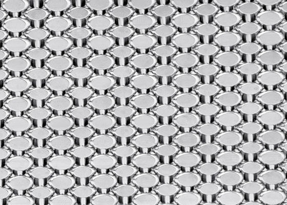 OEM 1.5mm الزخرفية شبكة معدنية الشاشة 15ft الصلب سلك نسيج الواجهة المعمارية
