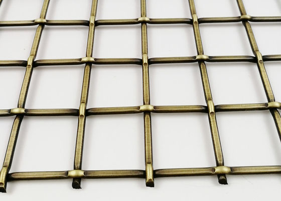 5.5mm زخرفيّ نحاسيّ نحاسيّ مقاومة صدأ معدن سلك شبكة درابزين سلالم