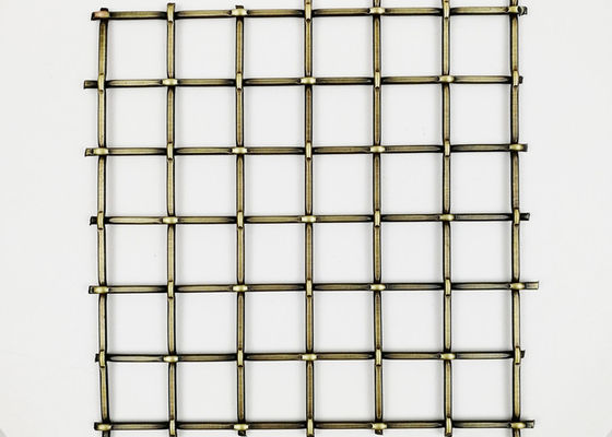 5.5mm زخرفيّ نحاسيّ نحاسيّ مقاومة صدأ معدن سلك شبكة درابزين سلالم