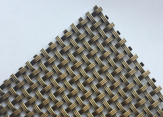 3.2mm ODM ديكور شبكة معدنية شاشة سلك مصبغة العتيقة مطلي