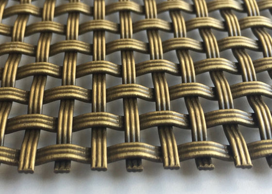3.2mm ODM ديكور شبكة معدنية شاشة سلك مصبغة العتيقة مطلي
