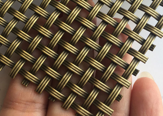 3.2mm ODM ديكور شبكة معدنية شاشة سلك مصبغة العتيقة مطلي