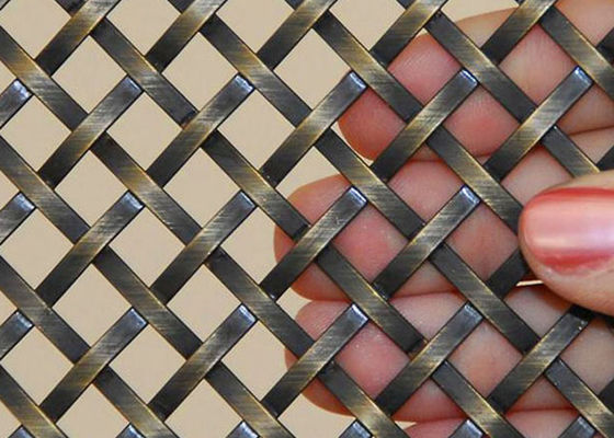 شبكة سلكية مزخرفة من الفولاذ المقاوم للصدأ بطول 5 أقدام 43.2٪ منطقة افتتاح